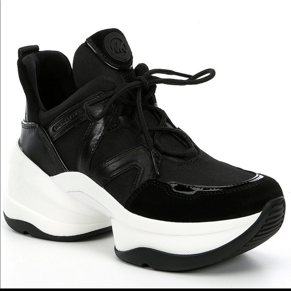 michael kors olympia trainer black